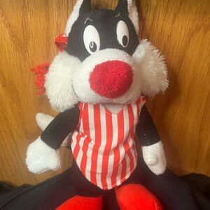 1992 SYLVESTER THE CAT - Mcdonalds. 9” Plush Happy Meal Toy Promotion